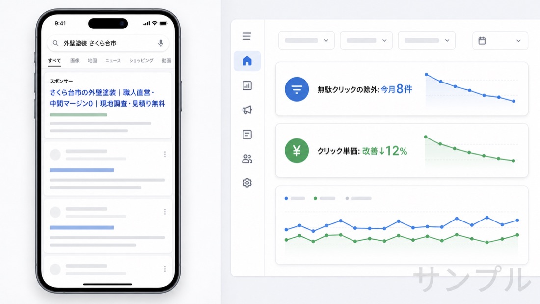 検索広告の運用サンプル